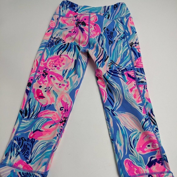 Lilly Pulitzer Women's Size XS Capri Style Spandex Floral Legging Exercise Pants - Picture 4 of 8